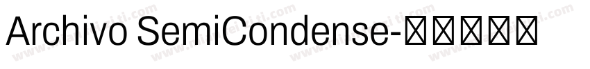 Archivo SemiCondense字体转换